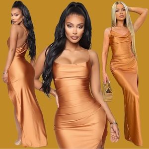 His Darkest Secret Maxi Dress | Cognac